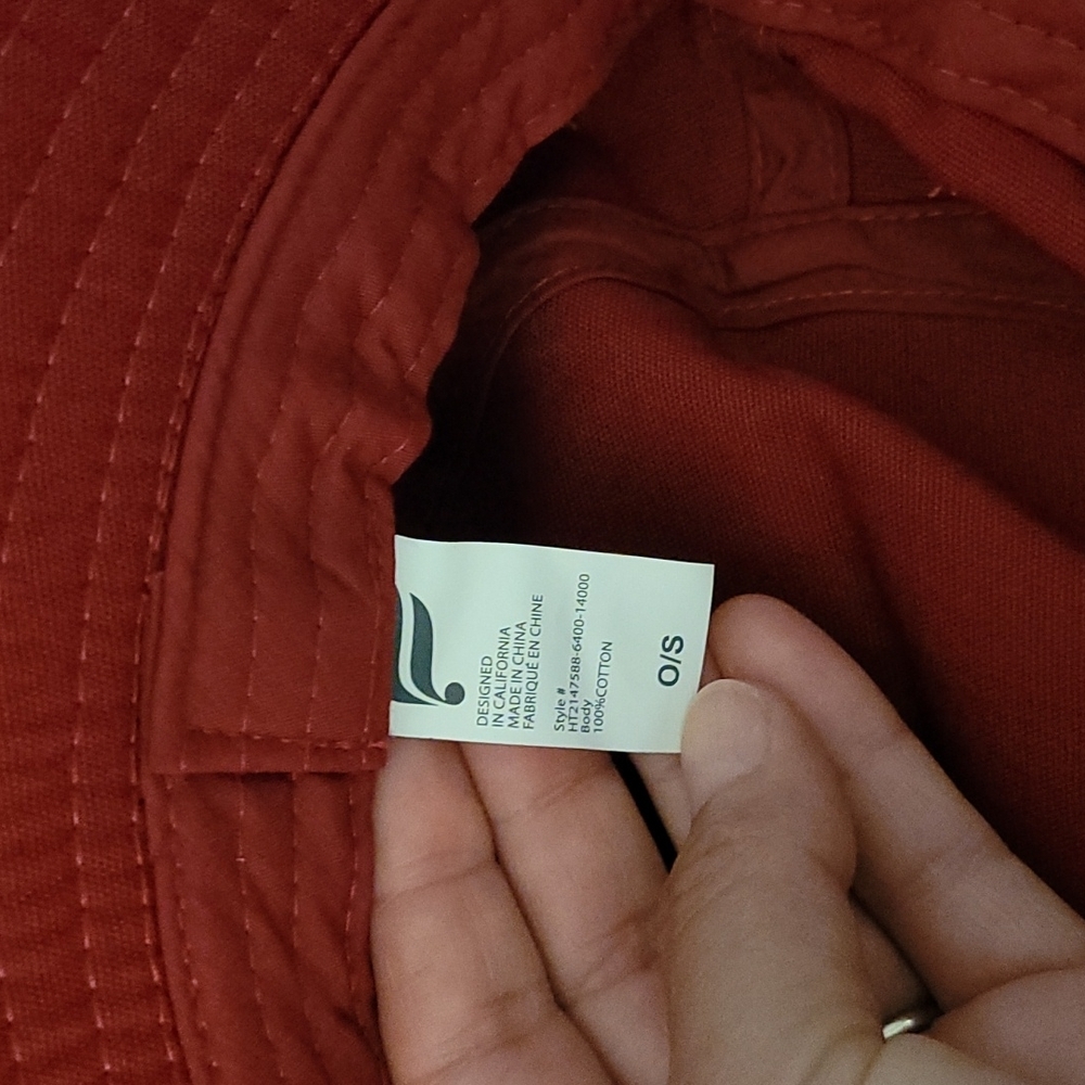 Fabletics Bucket Hat, Color red, Size 0/S - Picture 7 of 8